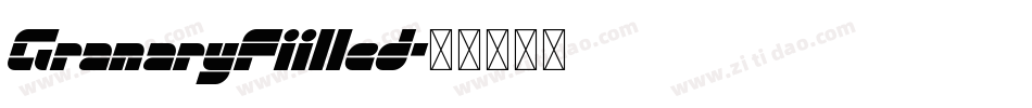 GranaryFiilled字体转换