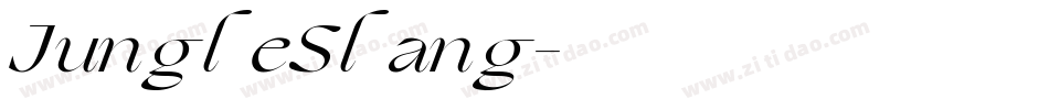 JungleSlang字体转换