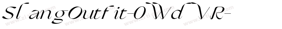 SlangOutfit-0WdVR字体转换
