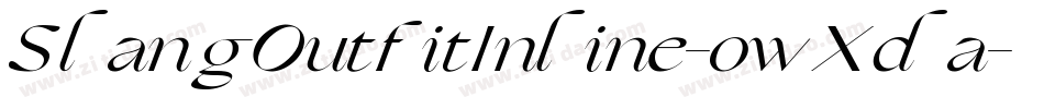 SlangOutfitInline-owXda字体转换