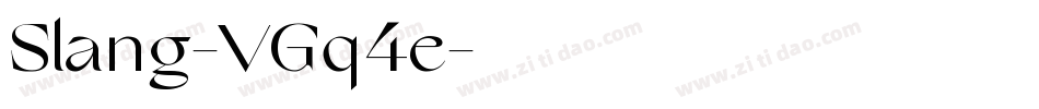 Slang-VGq4e字体转换