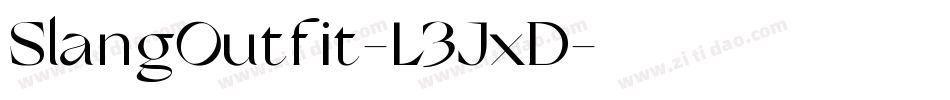 SlangOutfit-L3JxD字体转换