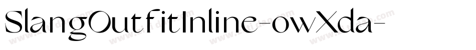 SlangOutfitInline-owXda字体转换