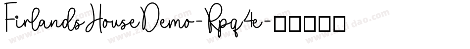 FirlandsHouseDemo-Rpq4e字体转换