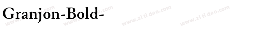 Granjon-Bold字体转换