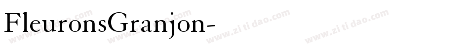 FleuronsGranjon字体转换