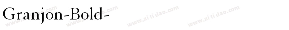 Granjon-Bold字体转换