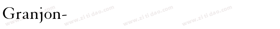Granjon字体转换