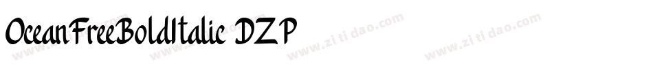 OceanFreeBoldItalic-DZP3字体转换