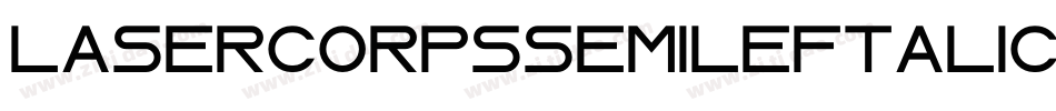 LaserCorpsSemiLeftalic-L3AnD字体转换