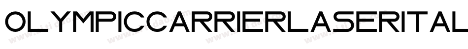 OlympicCarrierLaserItalic-w0R3字体转换