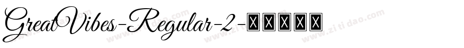 GreatVibes-Regular-2字体转换