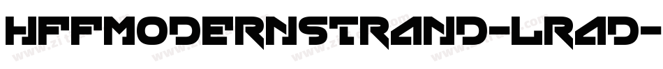 HffModernStrand-LrAD字体转换