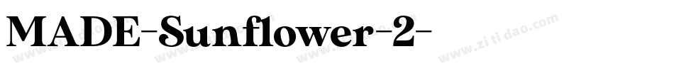 MADE-Sunflower-2字体转换