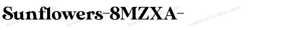 Sunflowers-8MZXA字体转换
