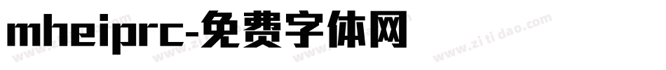 mheiprc字体转换