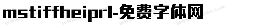 mstiffheiprl字体转换