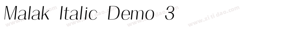 Malak-Italic-Demo-3字体转换