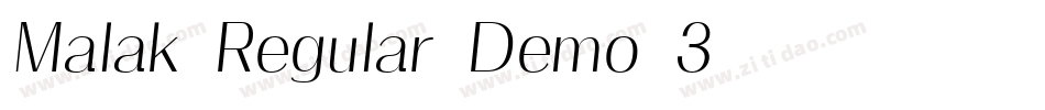 Malak-Regular-Demo-3字体转换