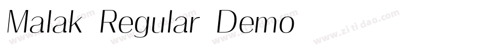Malak-Regular-Demo字体转换