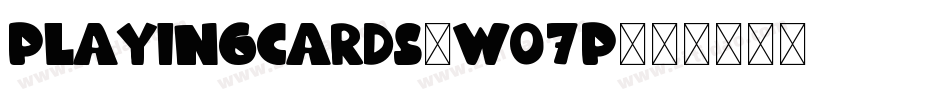 PlayingCards-wo7P字体转换