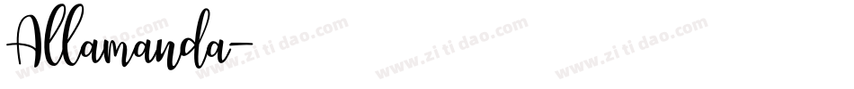 Allamanda字体转换