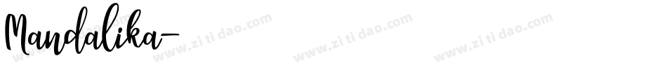 Mandalika字体转换