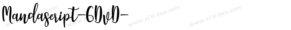 Mandascript-GDvD字体转换