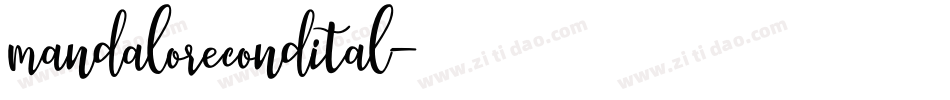 mandalorecondital字体转换