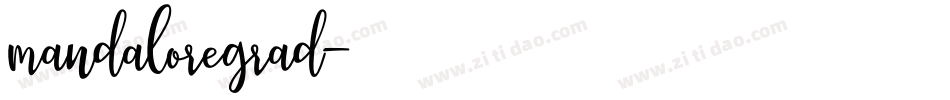 mandaloregrad字体转换