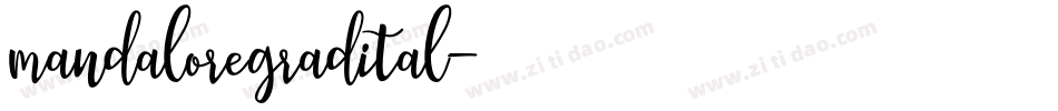 mandaloregradital字体转换