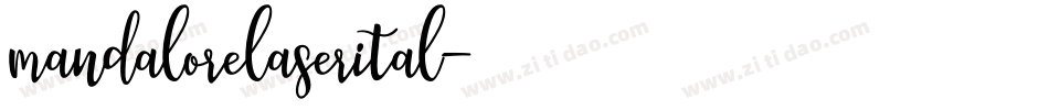 mandalorelaserital字体转换