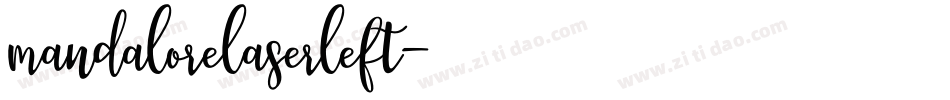 mandalorelaserleft字体转换