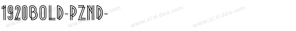 1920Bold-PZnd字体转换