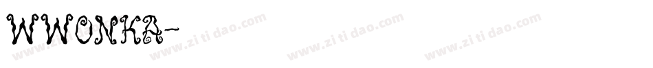 wwonka字体转换