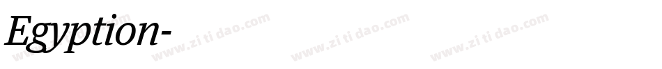 Egyption字体转换