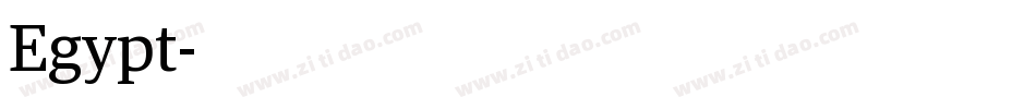 Egypt字体转换