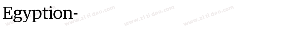Egyption字体转换