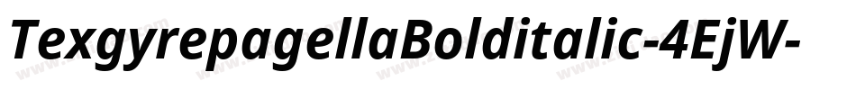 TexgyrepagellaBolditalic-4EjW字体转换