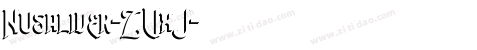 Nusaliver-ZVxJ字体转换