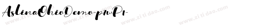 AslinaOhioDemo-p7wP1字体转换