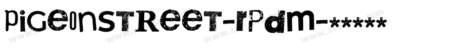 PigeonStreet-RpdM字体转换