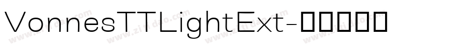 VonnesTTLightExt字体转换