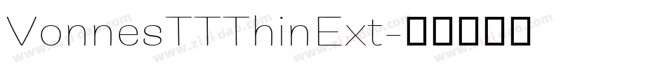 VonnesTTThinExt字体转换