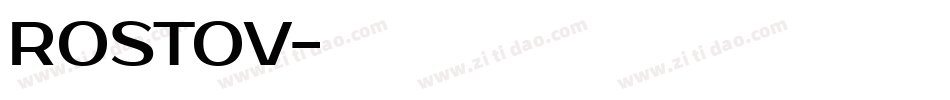 ROSTOV字体转换