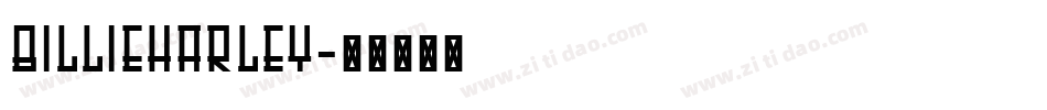 BillieHarley字体转换