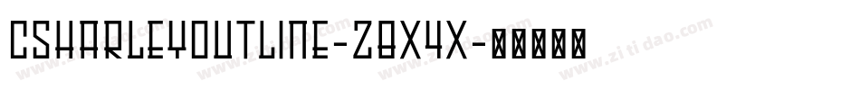 CsHarleyOutline-z8X4X字体转换