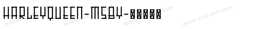 HarleyQueen-M5BY字体转换