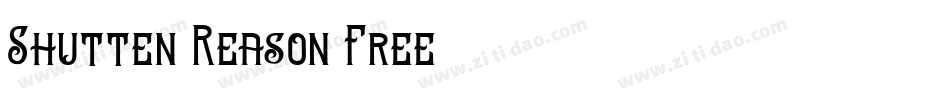 Shutten-Reason-Free-3字体转换