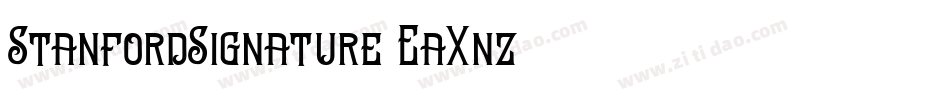 StanfordSignature-EaXnz字体转换
